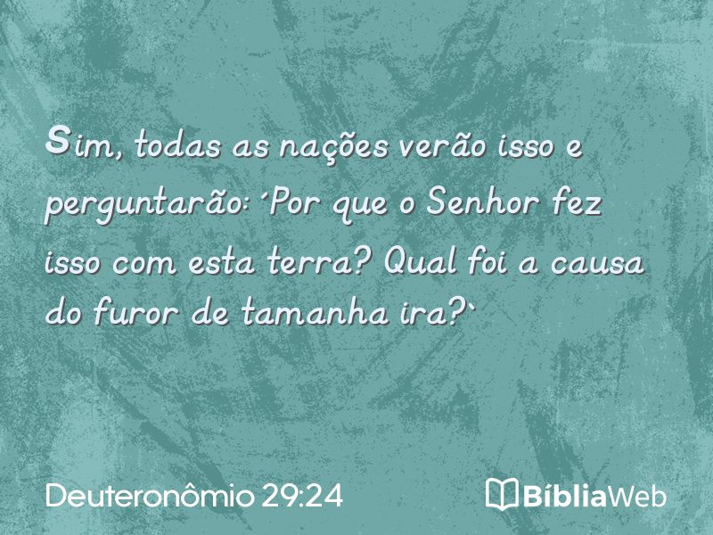 Deuteronômio 29:24 em imagem para compartilhar