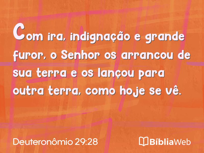 Deuteronômio 29:28 em imagem para compartilhar