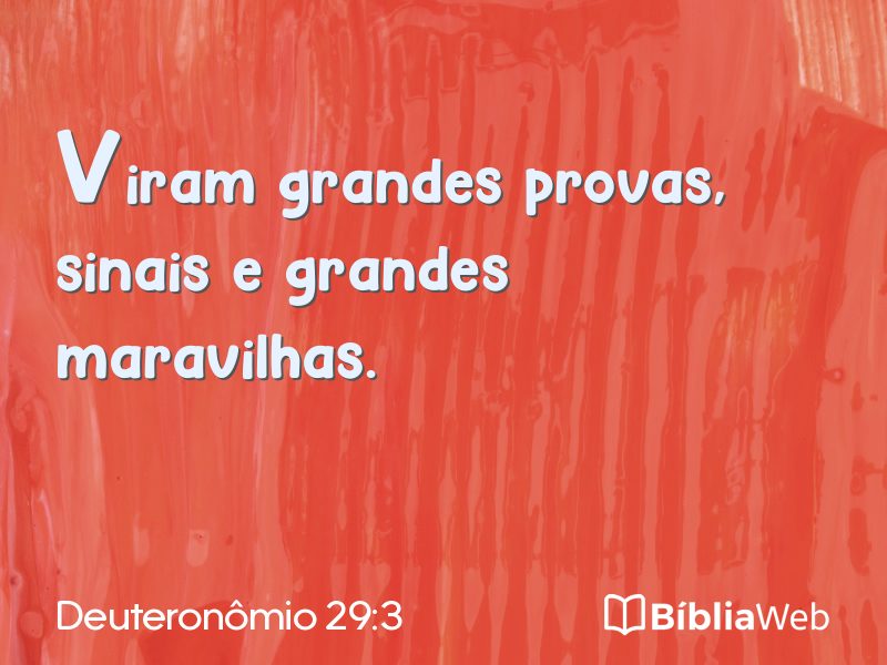 Deuteronômio 29:3 em imagem para compartilhar