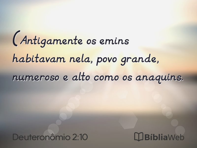 Deuteronômio 2:10 em imagem para compartilhar