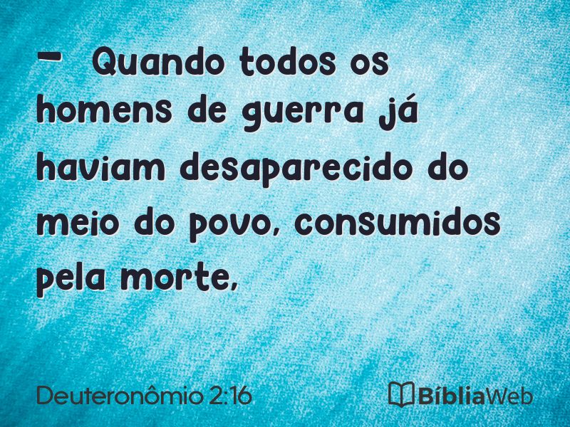 Deuteronômio 2:16 em imagem para compartilhar