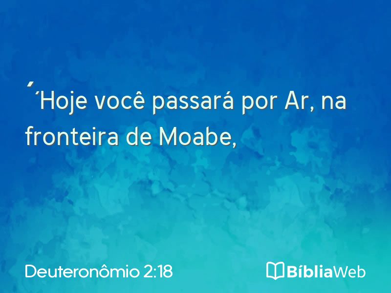 Deuteronômio 2:18 em imagem para compartilhar