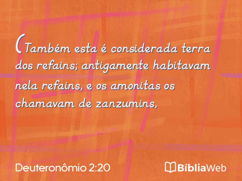 Deuteronômio 2:20 em imagem para compartilhar