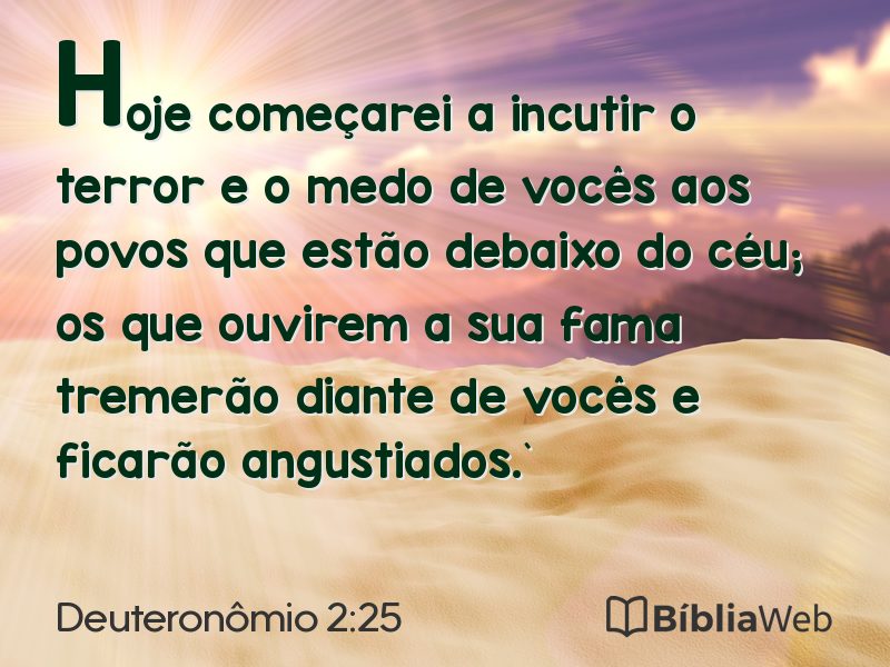 Deuteronômio 2:25 em imagem para compartilhar