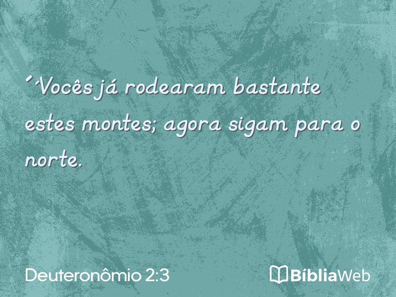 Deuteronômio 2:3 em imagem para compartilhar