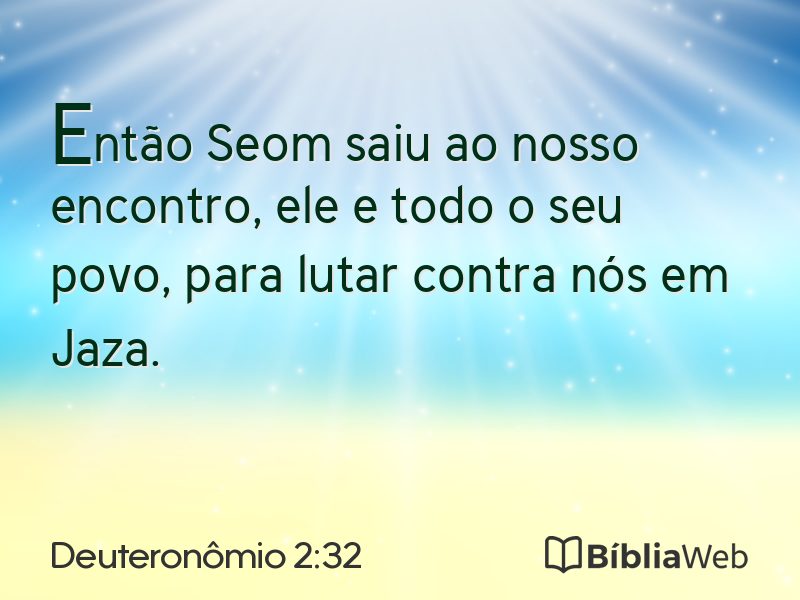 Deuteronômio 2:32 em imagem para compartilhar