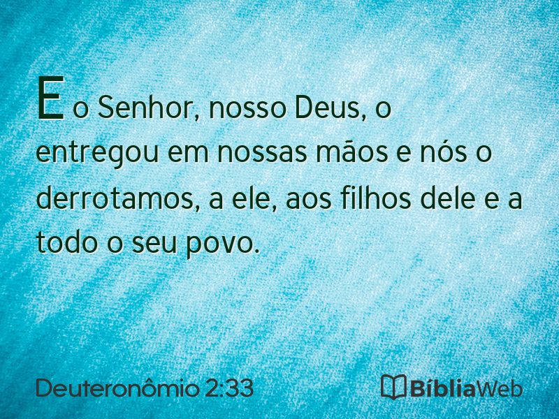 Deuteronômio 2:33 em imagem para compartilhar