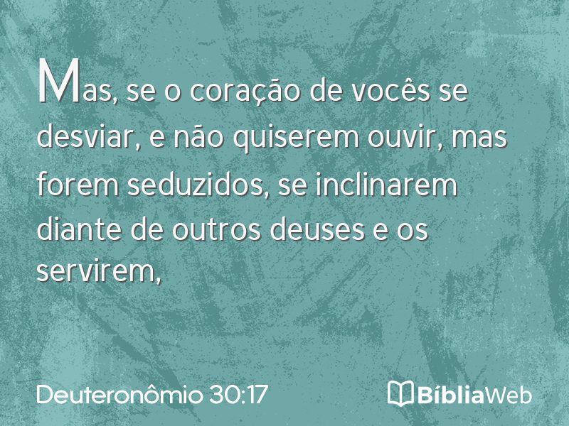 Deuteronômio 30:17 em imagem para compartilhar