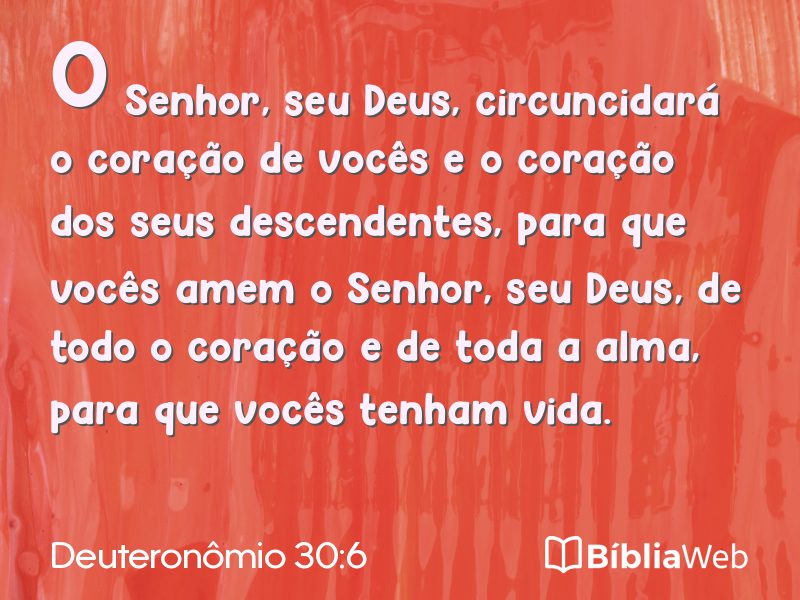 Deuteronômio 30:6 em imagem para compartilhar