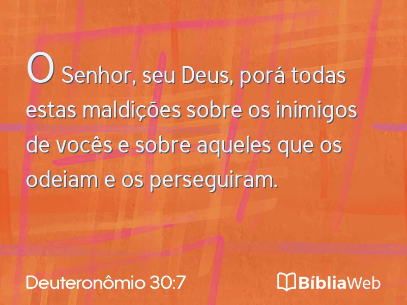 Deuteronômio 30:7 em imagem para compartilhar