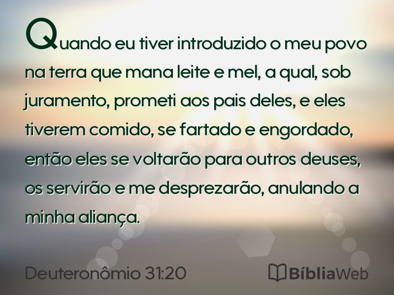 Deuteronômio 31:20 em imagem para compartilhar