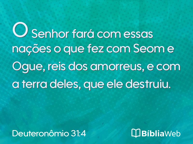 Deuteronômio 31:4 em imagem para compartilhar