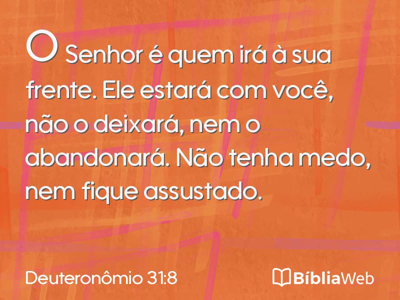 Deuteronômio 31:8 em imagem para compartilhar