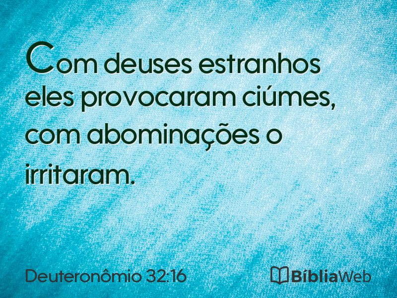 Deuteronômio 32:16 em imagem para compartilhar