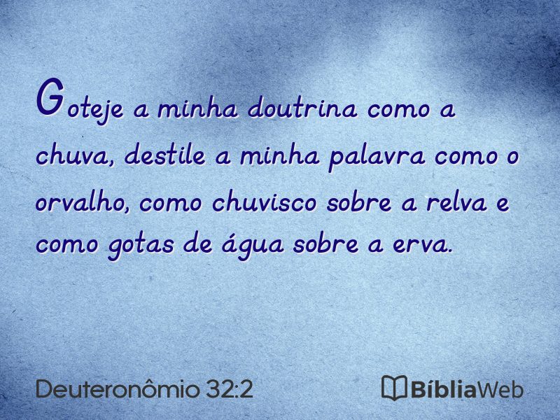 Deuteronômio 32:2 em imagem para compartilhar