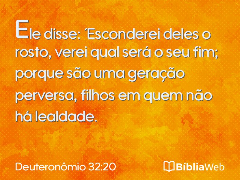 Deuteronômio 32:20 em imagem para compartilhar
