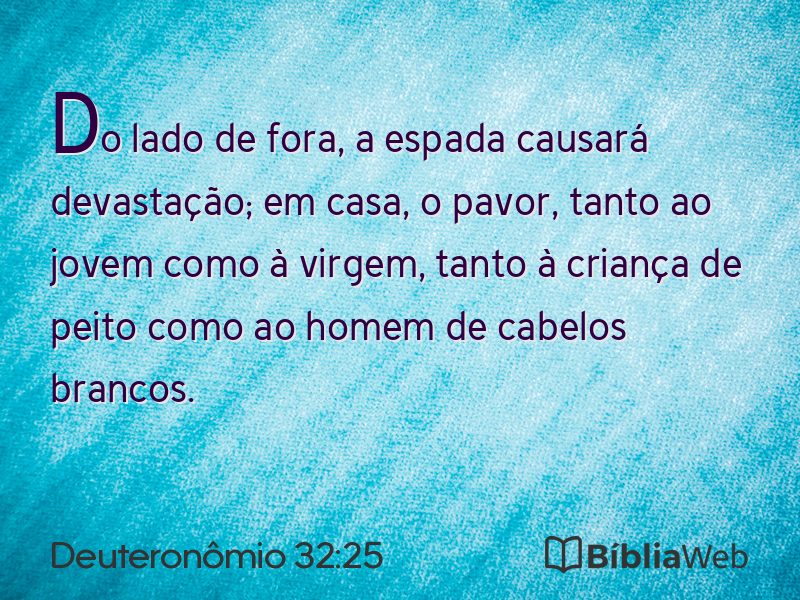 Deuteronômio 32:25 em imagem para compartilhar