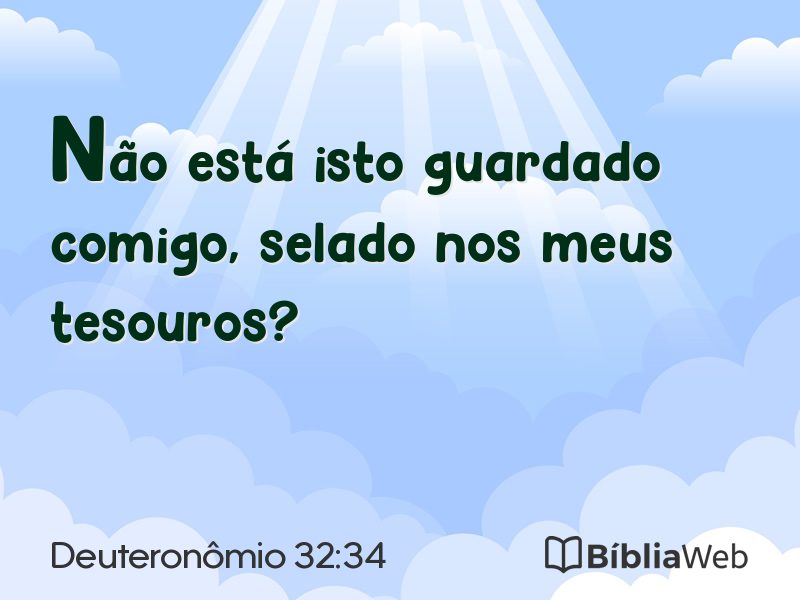 Deuteronômio 32:34 em imagem para compartilhar