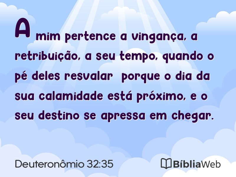 Deuteronômio 32:35 em imagem para compartilhar
