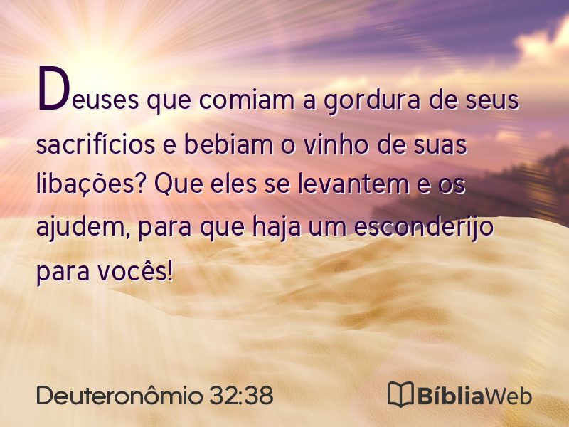 Deuteronômio 32:38 em imagem para compartilhar