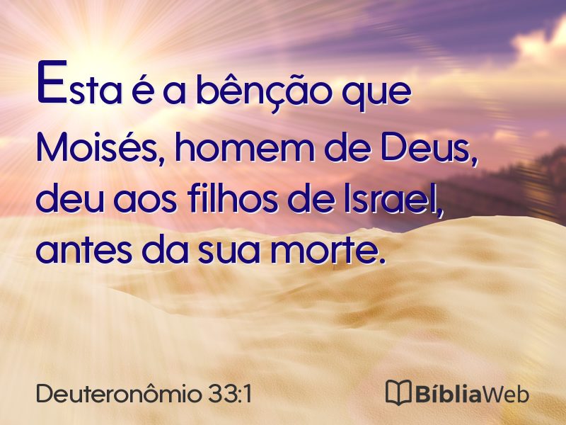 Deuteronômio 33:1 em imagem para compartilhar