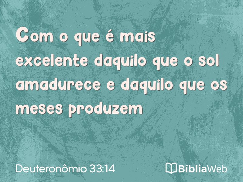 Deuteronômio 33:14 em imagem para compartilhar