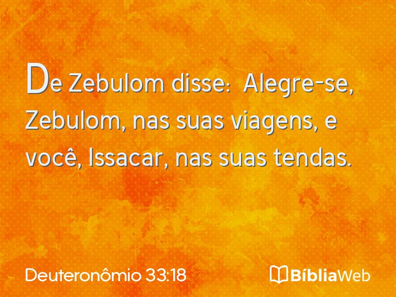Deuteronômio 33:18 em imagem para compartilhar