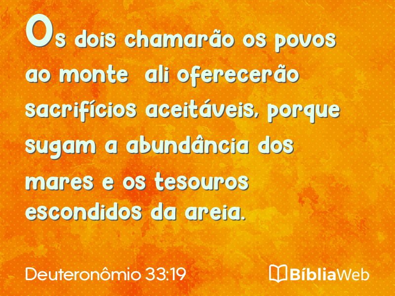 Deuteronômio 33:19 em imagem para compartilhar