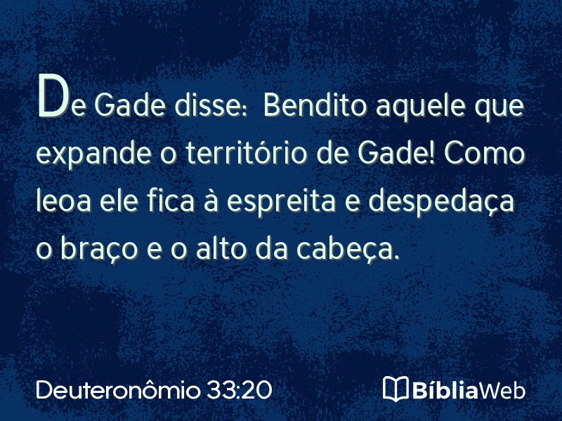 Deuteronômio 33:20 em imagem para compartilhar