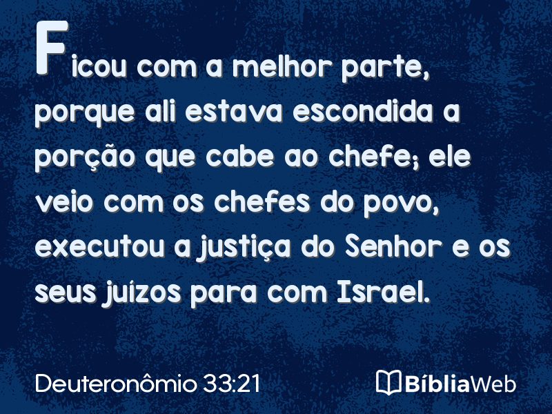 Deuteronômio 33:21 em imagem para compartilhar
