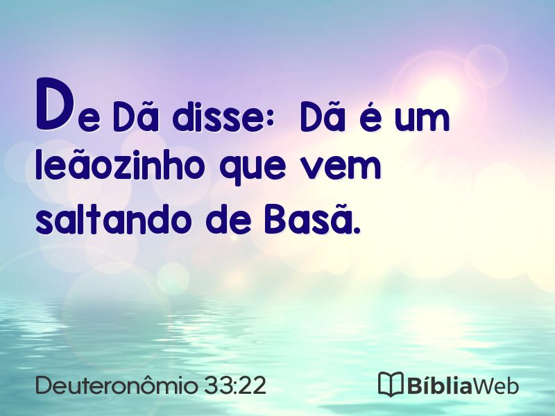 Deuteronômio 33:22 em imagem para compartilhar