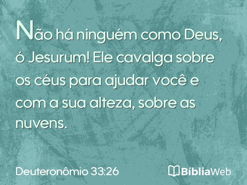 Deuteronômio 33:26 em imagem para compartilhar
