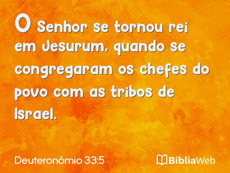 Deuteronômio 33:5 em imagem para compartilhar