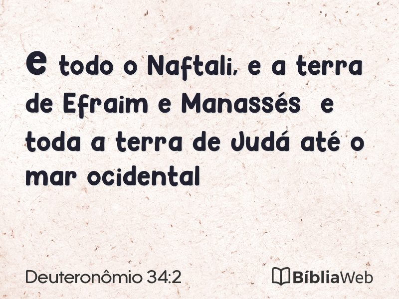 Deuteronômio 34:2 em imagem para compartilhar