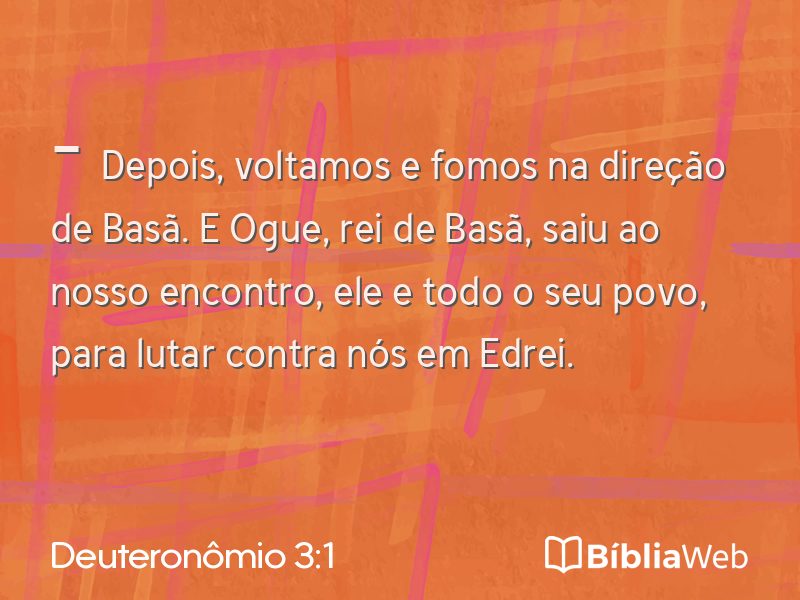 Deuteronômio 3:1 em imagem para compartilhar
