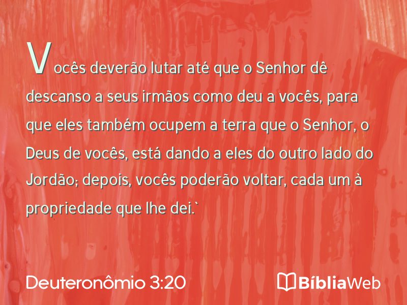 Deuteronômio 3:20 em imagem para compartilhar