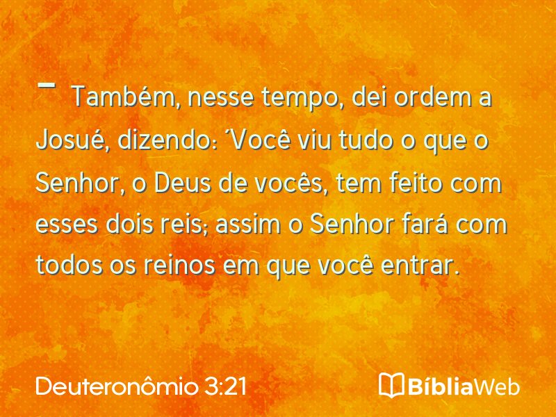 Deuteronômio 3:21 em imagem para compartilhar