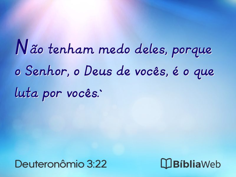 Deuteronômio 3:22 em imagem para compartilhar