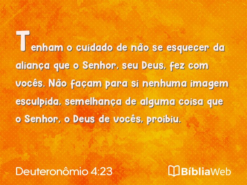 Deuteronômio 4:23 em imagem para compartilhar