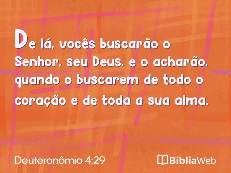 Deuteronômio 4:29 em imagem para compartilhar