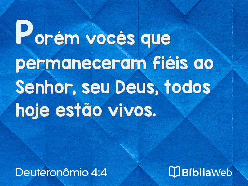 Deuteronômio 4:4 em imagem para compartilhar