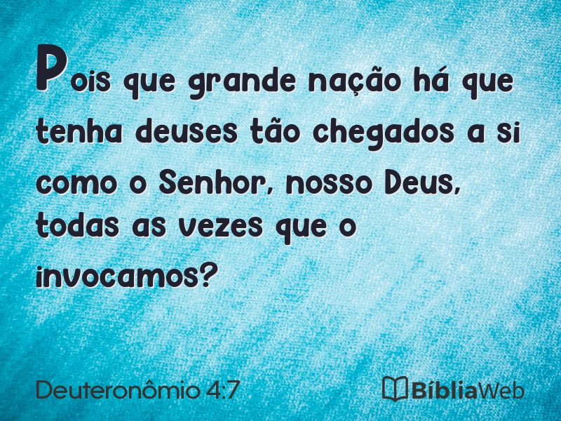 Deuteronômio 4:7 em imagem para compartilhar