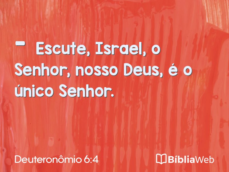 Deuteronômio 6:4 em imagem para compartilhar