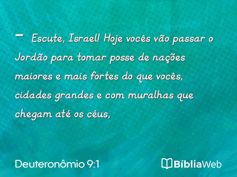 Deuteronômio 9:1 em imagem para compartilhar