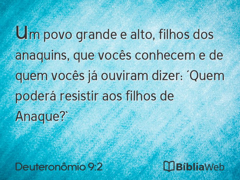 Deuteronômio 9:2 em imagem para compartilhar