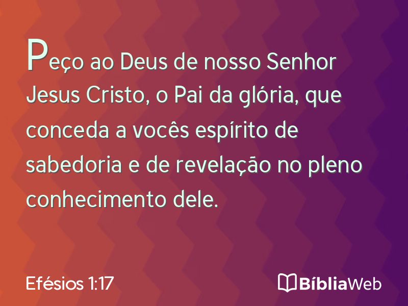 Efésios 1:17 em imagem para compartilhar