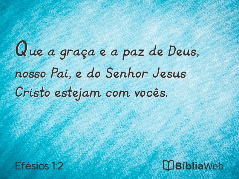 Efésios 1:2 em imagem para compartilhar