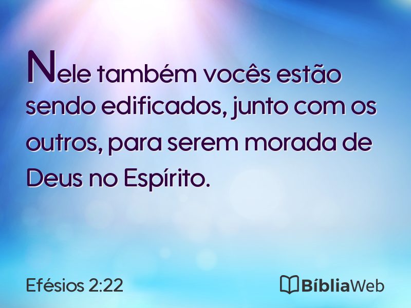 Efésios 2:22 em imagem para compartilhar