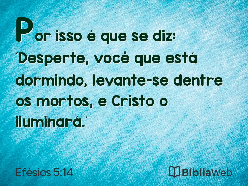 Efésios 5:14 em imagem para compartilhar