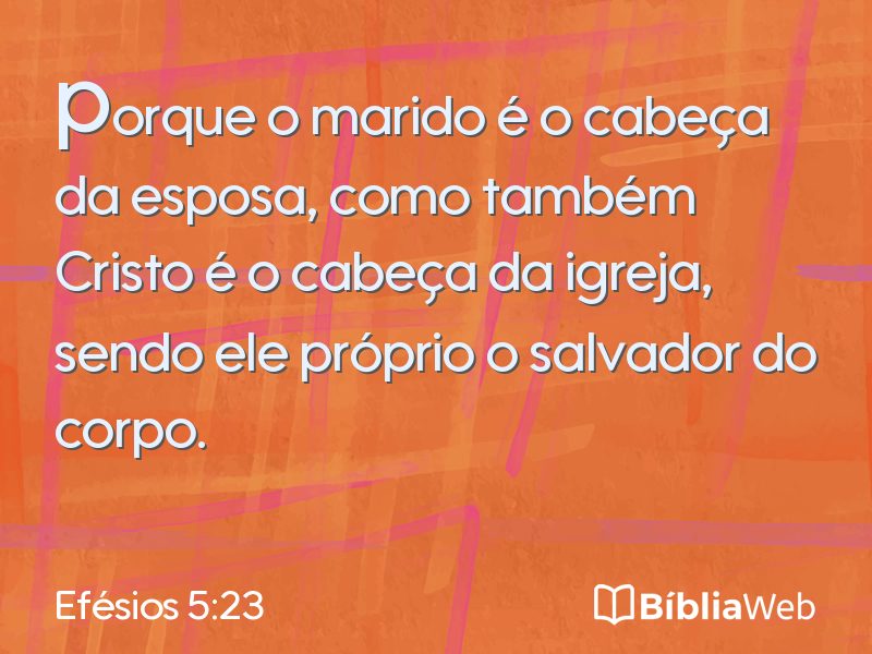 Efésios 5:23 em imagem para compartilhar